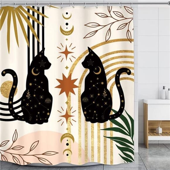 NEW Boho Shower Curtain - Picture 2 of 3